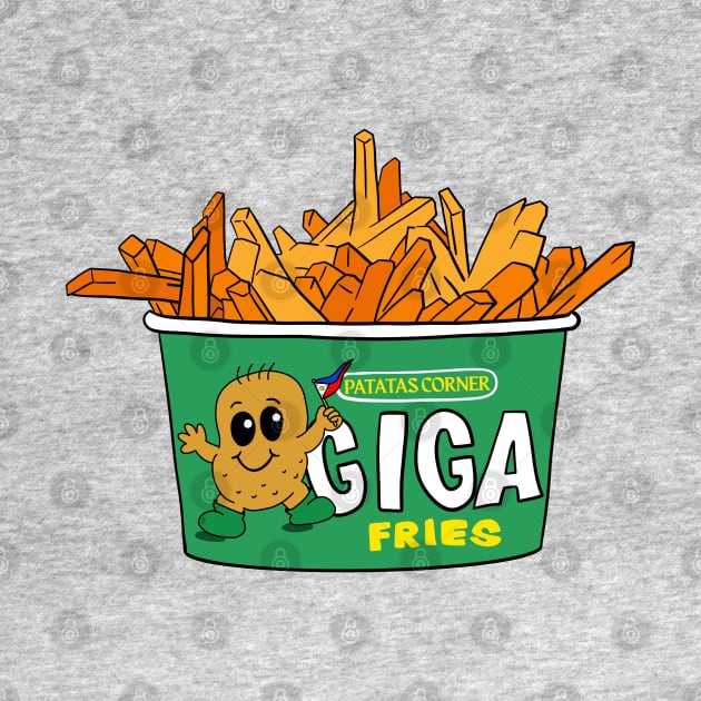 PATATAS CORNER GIG FRIES FILIPINO STICKER by Aydapadi Studio